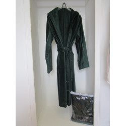 Практичен Халат Серия Кадифе Ladik - Тъмнозелен цвят