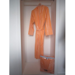 Практичен Халат Серия Кадифе Ladik - цвят оранжев