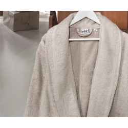 Практичен Халат Серия Кадифе Ladik - цвят БЕЖОВ