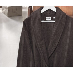 Практичен Халат Серия Кадифе Ladik - Тъмнокафяв цвят