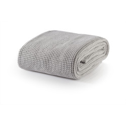 Луксозно памучно одеяло Марбела светло сиво