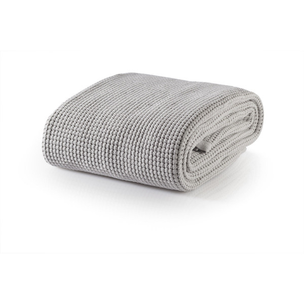 Луксозно памучно одеяло Марбела светло сиво