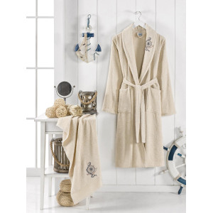 Комплект халат с кърпа в кутия Emperor 2 - 100% Памук Комплект халат с кърпа в кутия Emperor 2 - 100% Памук