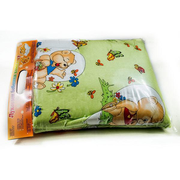 Бебешки памучен спален комплект Веселото мече - Спално бельо 100% Памук