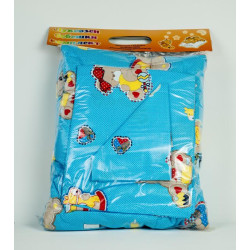 Бебешко спално бельо Ранфорс Сладък Мечо Син