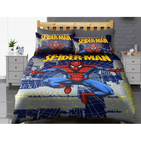 Детски памучен спален комплект - Човекът паяк - лимитирана серия