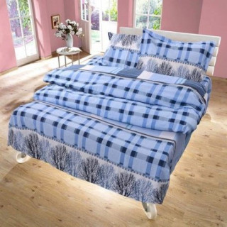 Свежест със спално бельо Blue Wood - памук