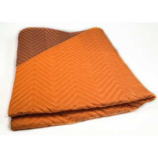 Двулицево шалте в оранжево - Микрофибър