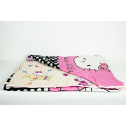 Двулицево памучно детско шалте Хелоу Кити