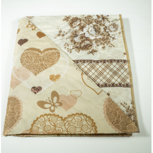 Двулицево шалте Autumn flowers - микрофибър