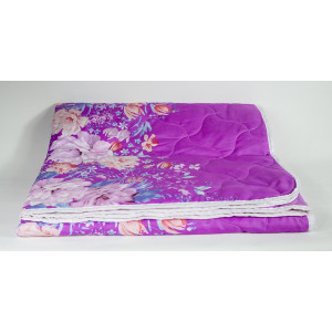 Двулицево шалте Микрофибър Лилава прелест