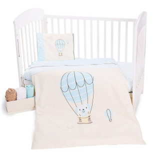 Памучен бебешки спален комплект Въздушен балон