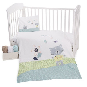 100% Памучен бебешки спален комплект Писана - Ранфорс