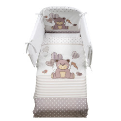 Бебешки спален комплект KUKU Maxi – Gentle Elegance, 5 части