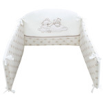 Памучен обиколник Sogni Doro – Tender Embroidery, 185х40 см