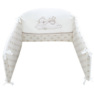 Памучен обиколник Sogni Doro – Tender Embroidery, 185х40 см