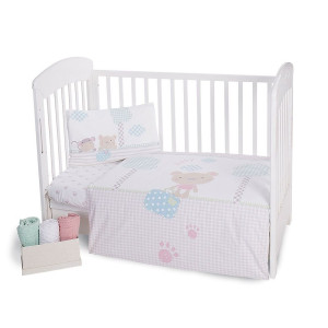 Бебешки спален комплект Пътешественици - 100% Ранфорс