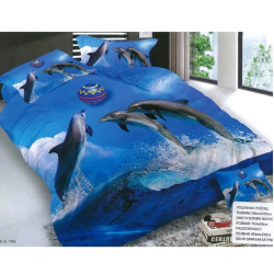 Спално бельо Игра с делфини 3D
