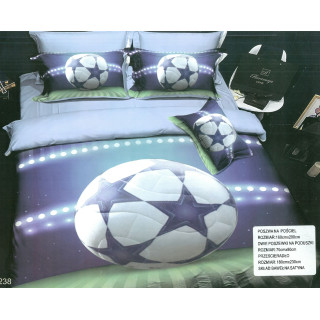 3D Микрофибърен спален комплект Футбол