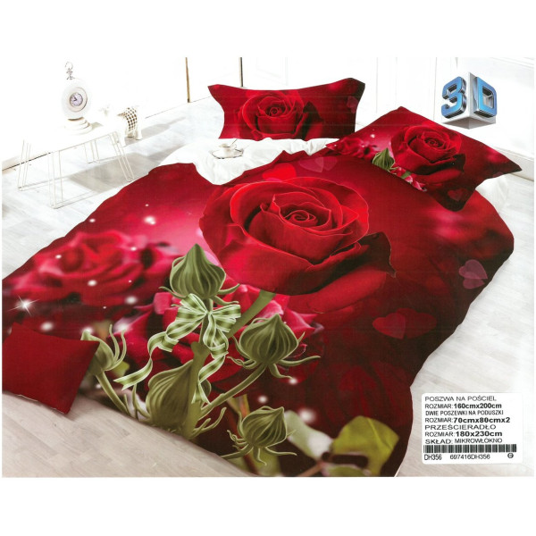 3D Спален комплект - Red rose