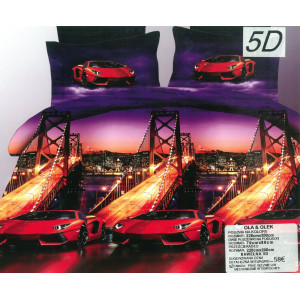 Микрофибърен 3D Спален комплект - Ола