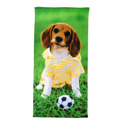 Кърпа за плаж Куче футболист