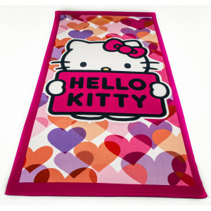 Кърпа за плаж - Здравей, коте/ розова Кърпа за плаж - Здравей, коте/ розова