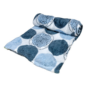 Дизайнерско одеяло плюш Сини кръгове