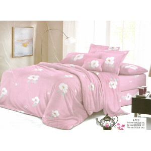 Спален комплект от микрофибър Бяло цвете