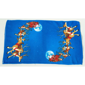 Полиестерна кърпа Дядо коледа с шейната