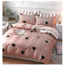 Спален комплект от сатениран микрофибър - Сладък дом