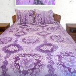 Комплект одеяло с калъфки Лариса - лилав