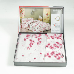 Лимитирано памучно спално бельо Цветелина  - Ранфорс