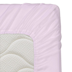 Памучен долен чаршаф с ластик 180/200/25 Light purple Памучен долен чаршаф с ластик 180/200/25 Light purple
