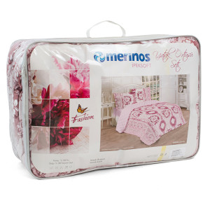 Комплект одеяло с калъфки Лариса - пудра