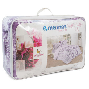 Комплект одеяло с калъфки Лариса - лилав