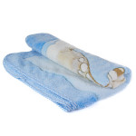 Меко бебешко одеяло в бледо синьо - Грация