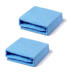 Сини чаршафи с ластик  - 2 броя в комплект
