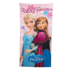 Детска кърпа за плаж Принцеси сестри Детска кърпа за плаж Принцеси сестри