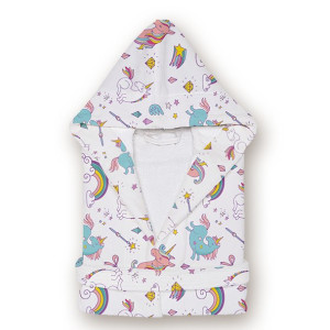 Модерен тийнейджърски халат за баня Unicorn