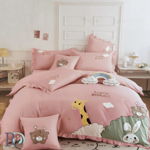 Детско спално бельо Giraffe - Памучен сатен Детско спално бельо Giraffe - Памучен сатен