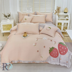 Детско спално бельо Strawberry - Памучен сатен