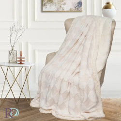Стилно пухкаво одеяло Diamond Ecru
