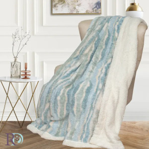 Стилно пухкаво одеяло Waves Aqua Стилно пухкаво одеяло Waves Aqua