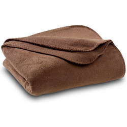 Одеяло полар - кафяво