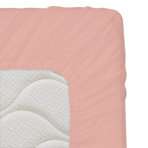 Памучен долен чаршаф с ластик 180/200/25 Peach Памучен долен чаршаф с ластик 180/200/25 Peach