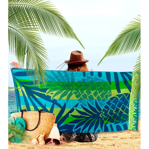 Памучна кърпа за плаж Pineapple