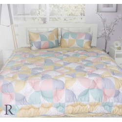 Комплект спално бельо с олекотена завивка Цветно настроение – Памучен сатен