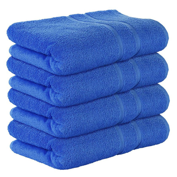 Сини хавлиени кърпи 50/90, 4 броя