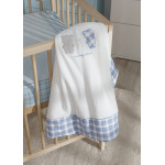 Синьо одеяло за бебе